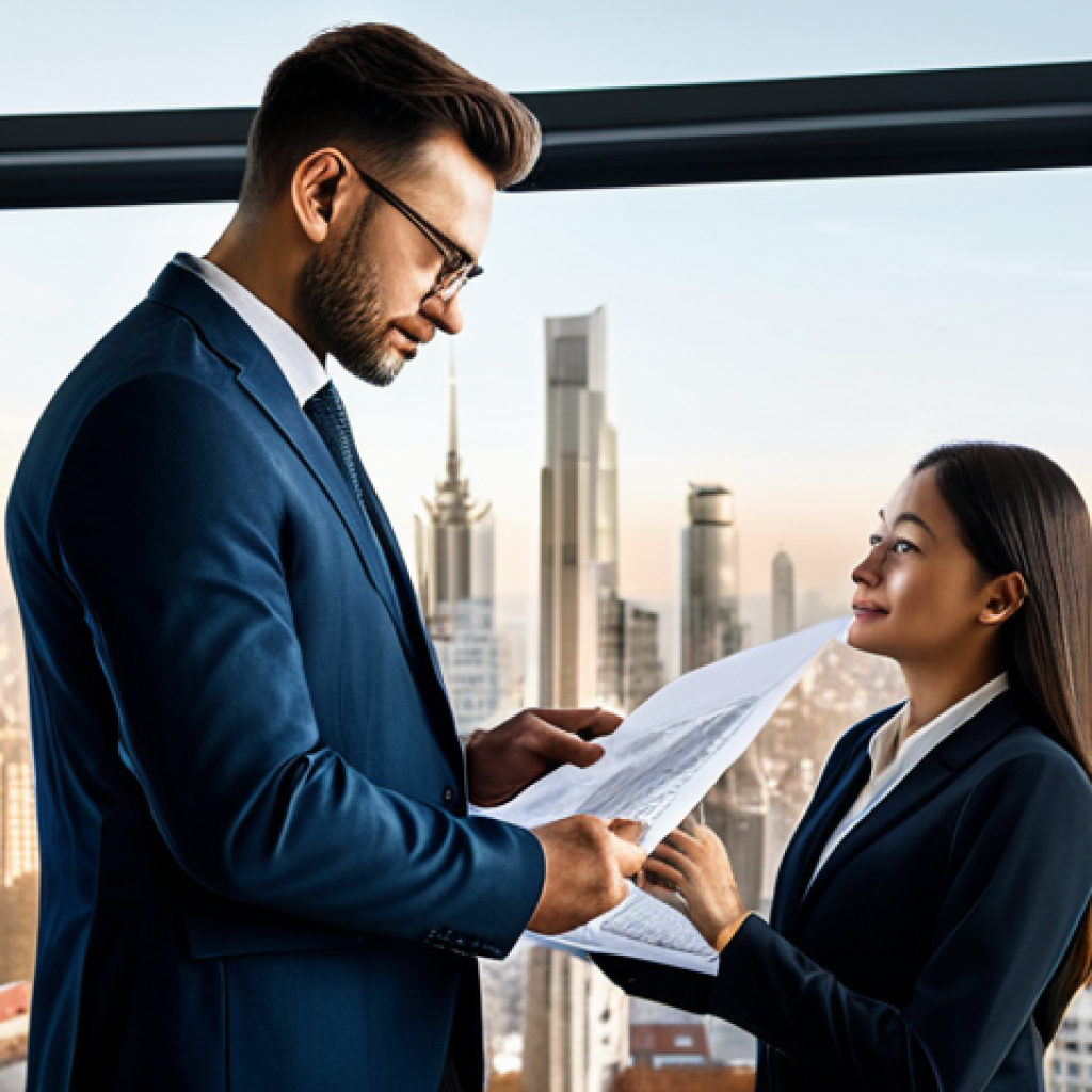 **
"A confident architect in a modern office, reviewing blueprints with a colleague, both fully clothed in professional attire, large windows with a cityscape view, warm lighting, safe for work, perfect anatomy, correct proportions, well-formed hands, appropriate content, family-friendly, high quality."
**