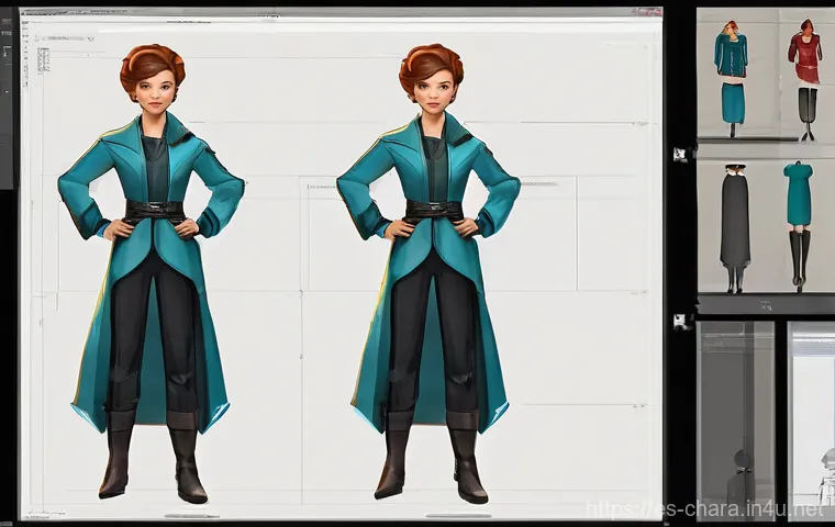 캐릭터디자인 자격증 학습 계획 작성법 - **Self-Evaluation and Growth:** A thoughtful male artist, in his mid-30s, sits at a wooden desk, his...