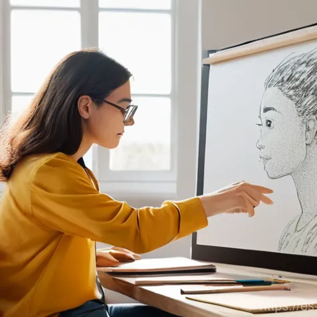 캐릭터디자이너로 성장하는 멘토링 팁 - **Prompt: A Mentorship Session in a Vibrant Art Studio**
"A bright and clean art studio with nat...