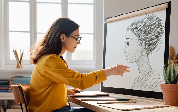 캐릭터디자이너로 성장하는 멘토링 팁 - **Prompt: A Mentorship Session in a Vibrant Art Studio**
"A bright and clean art studio with nat...