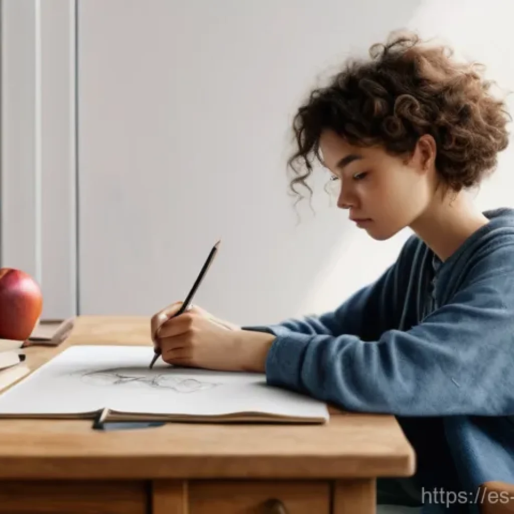 캐릭터디자인 자격증 학습에서 필요한 자료 정리 - **Prompt Title: The Genesis of Character**
**Description:** A focused female character designer,...