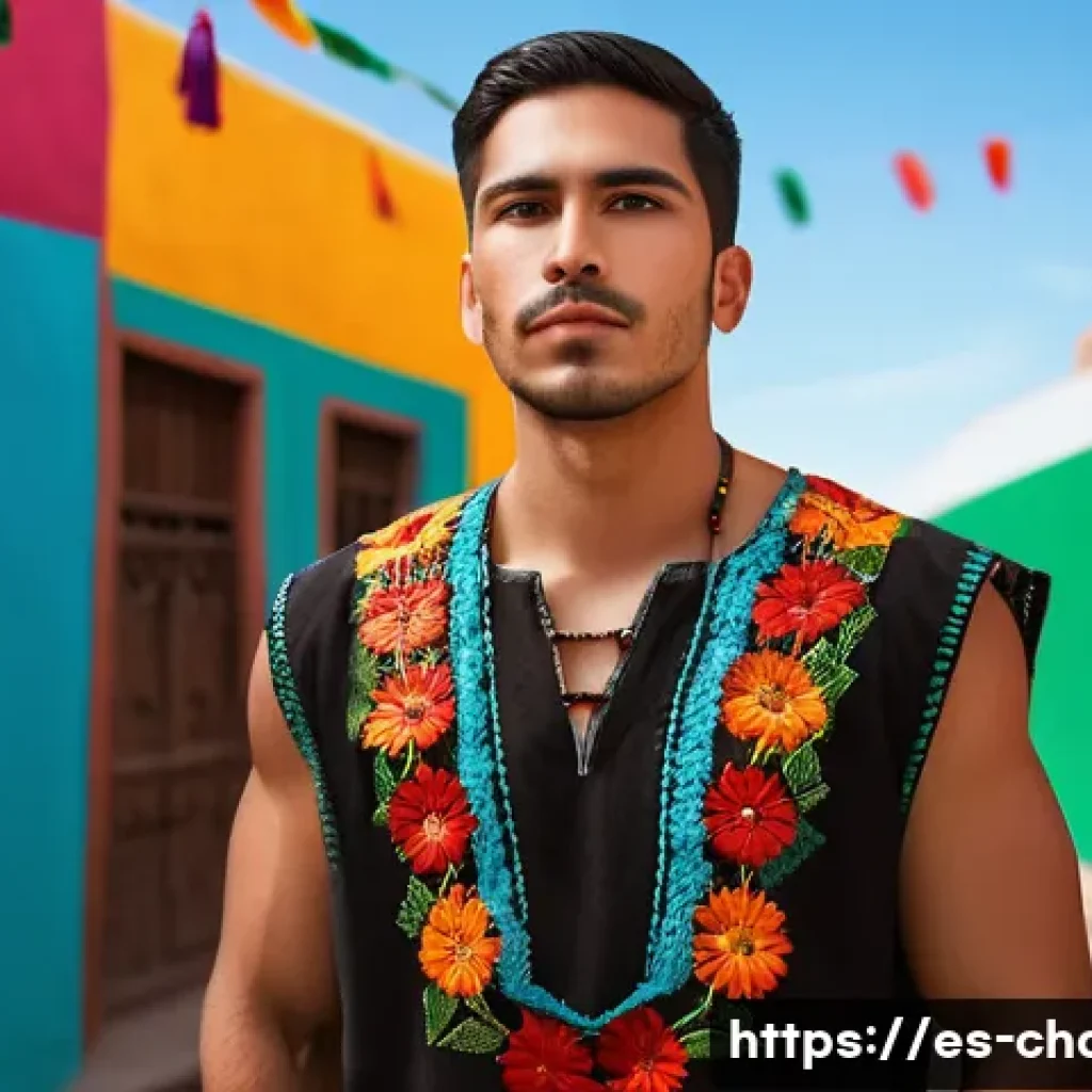 캐릭터디자인에서 캐릭터 성격 반영하기 - A confident Hispanic male character standing tall with an open chest and relaxed shoulders, wearing ...